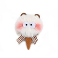 Promotional Gifts Creative Charm Character Keyring Keychain Lanyard Bag Car Pendant Mini Plush Faux Fur Monster Keychain
