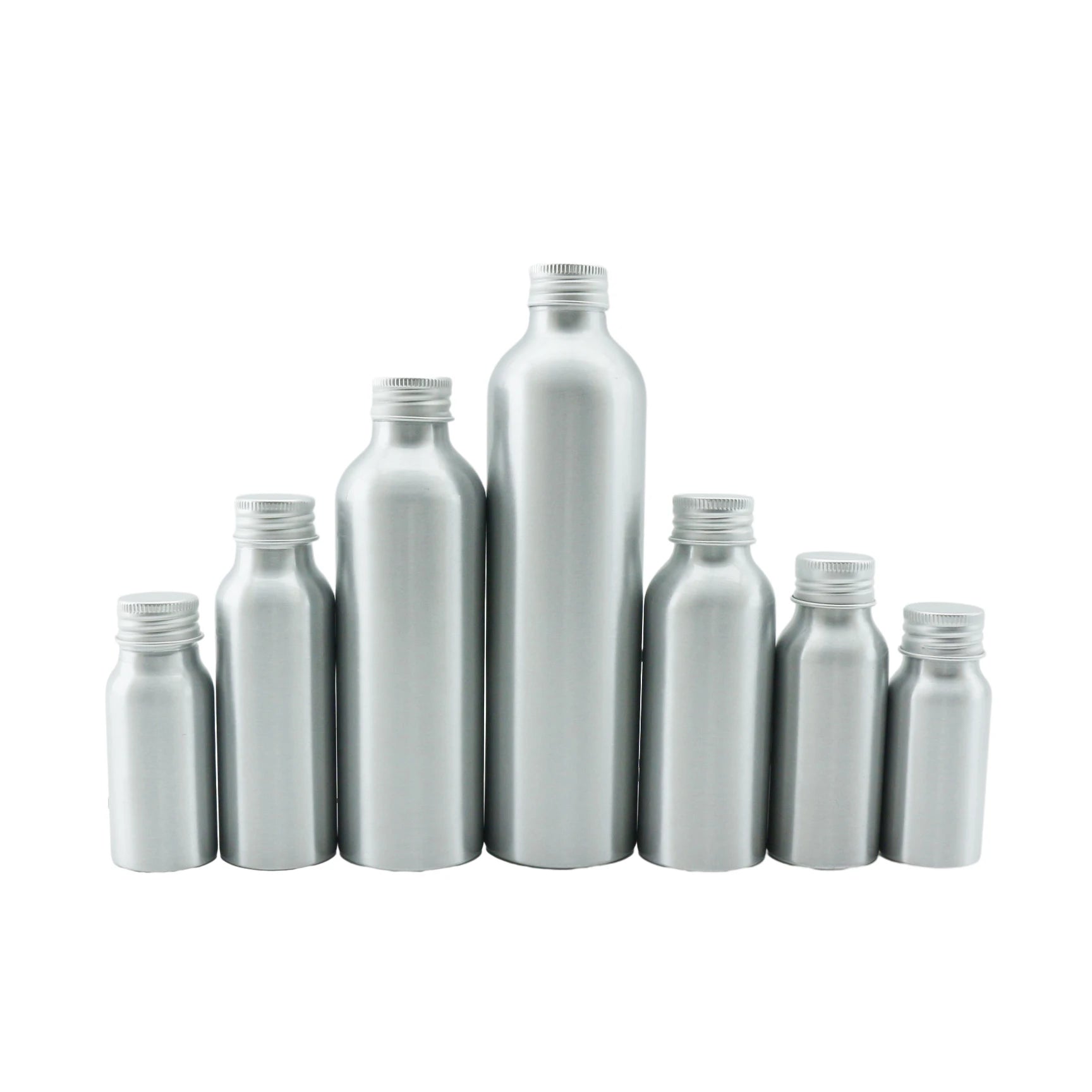 Customized Logo Aluminum Shampoo Cosmetic Perfume Bottles Food Grade Empty 100ml 200ml 500ml Packaging B8888