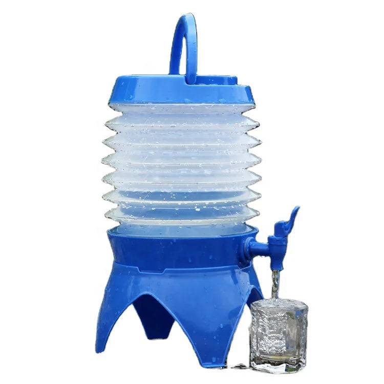 IRONDONKEY 3.5L Outdoor Telescopic Folding Storage Bucket Multifunctional Drinking Water Bucket Camping & Hiking Accessories