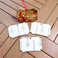 MDFSUB Promotion Sublimation MDF Rectangle Shape Ornaments White Blank DIY Dye Sublimation Wooden Christmas Tree Ornaments