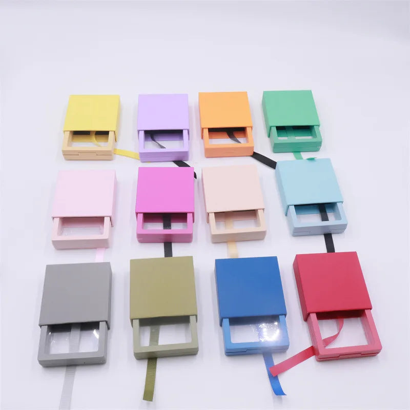 Free Customized Transparent Jewelry Box Storage Necklace Ring Luxury Paper Drawer Box Pe 3d Film Suspension Packaging Box