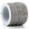 Non Allergic Small Size Stainless Steel Chain Double Braided Thin Chains Accessories for Women Men DIY Jewelry Necklace