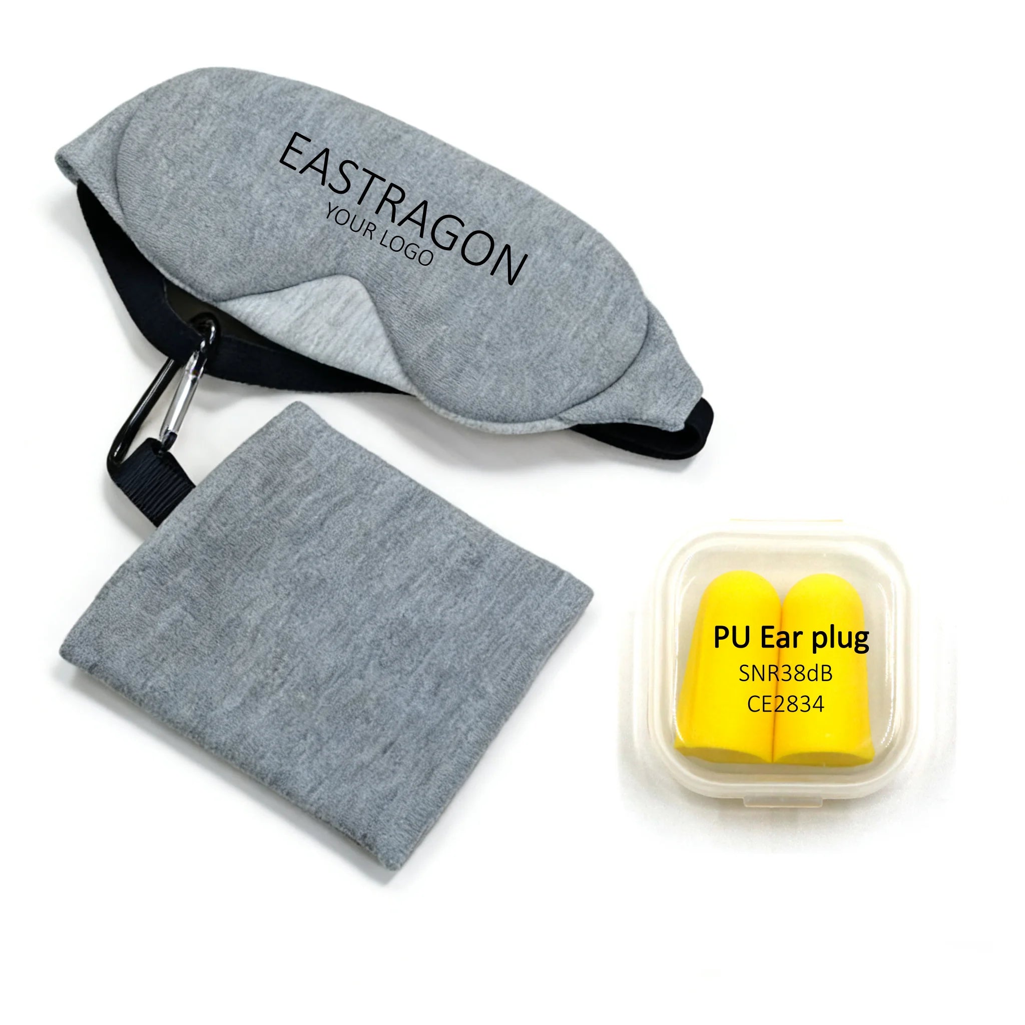 Adjustable Travel Custom Blindfold Sleeping Eye Mask Hot Selling Sleep Eye Cover with Nose Pad Adjustable Strap and Earplugs
