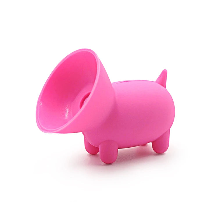 2020 Factory Wholesale Novelty Gifts Cartoon Pig Shape Silicone Sucker Cell Phone Holder with Custom Logo for Multiple Occasions MegaBDM