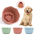 Wellfine New Arrival Manufacture Custom Logo Silicone Pet Water Dog Slow Food Feeder Layer Pet Bowl for Dog