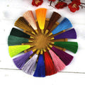 Wholesale Handmade 8CM Fringe Pendant Key Chain Jewelry Accessories Polyester Tassel Curtain Pendant Decoration Xinyue Brand OEM