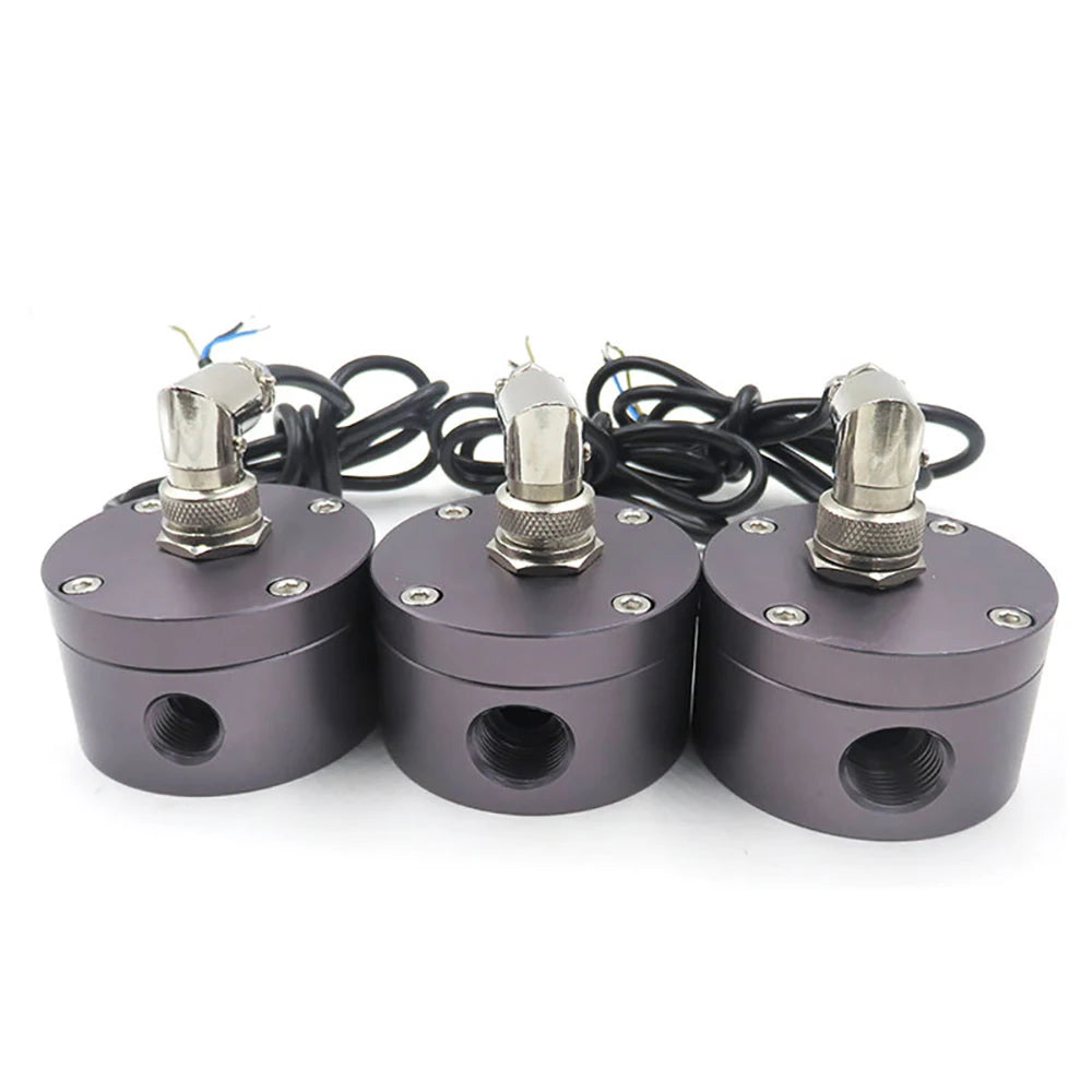 1/4" 3/8" 1/2" Aluminum Alloy Oval Gear Flowmeter DC5~24V Diesel Gasoline Milk Oil Flow Sensor Hall Sensor