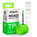 CYCLAMI Official 38g TPU Road Inner Bicycle Tube Ultralight 700c Road Tire 45/60/80mm French Valve Free Tire Patch for Bike
