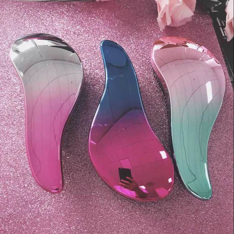 Fancy Egg Shape Multifunctional Painless Detangling Hair Brush Round Feature Salon Use Wholesale Detangling Brush