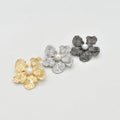 Rust Resistance Irregular Flower BroochAccessories Swimwear Glitter Buckle Bikini Connector for Beachwear  Accessories