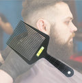 Black Square Flat Top Barber Salon Hairbrush Wide Tooth Plastic Foldable Paddle Vent Cushion Compact Hairstyling Hair Beauty