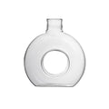 Creative Glass Vase Hot New Donut  Hydroponic Plants Living Room Ornaments  Glass Flower Vase  Small  Tabletop Vase