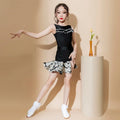 Summer Latin Dance Wear Girls' Children Exercise Children's High-End Practice Performance Costume Suit