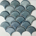 Ceramic Mosaic Tile Fish Scale Wall Kitchen Bath Backsplash Kiln Transmutation Red Blue Tiles 12x12inch Hot