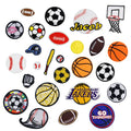 Hot Melt Adhesive Embroidered Football Volleyball Rugby Patch for Hat Clothing Jeans Bag Decoration Diy Garment Embroidery Patch