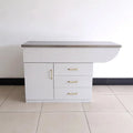 USMILEPET Eco-Friendly 304 Stainless Steel Surface Veterinary Examination Table with Wooden Components