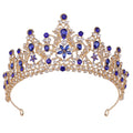 European and American Foreign Trade Popular Rhinestone Wedding Tiara Luxury Crystal Bride Queen Big Crown Wedding Accessories