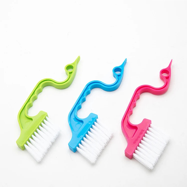 Window Track Cleaning Brushes Hand-held Groove Gap Cleaning Tools Door Track Kitchen Cleaning Brushes