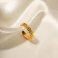 New Fashion Multi-color Zircon Adjustable Stainless Steel Rings for Women Gift