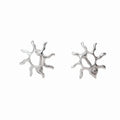 Stainless Steel Curving bar Hollow Sun Shape Belly Button Ring Heronsbill Navel Ring Piercing Body Jewelry
