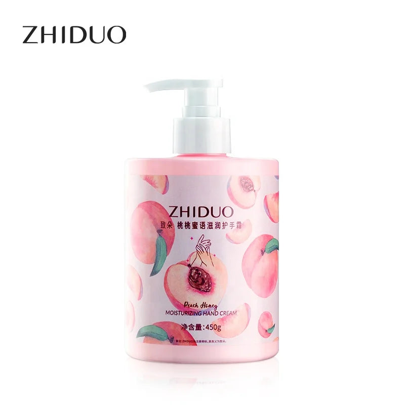 OEM ODM Hot Sales Zhiduo Wholesale Peach Honey Moisturizing Nourishing Hand Cream