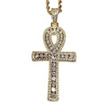 Hot Sales 10k Solid Gold Pendant With Real Diamonds Hip Hop Gold Jewelry Cross Design