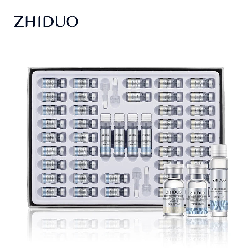 Private Label ZHIDUO OLIGOPEPTIDE Skin Rejuvenation Serum Moisture Deep Moisturizing Hydrating Brightening Skin Care Set