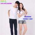 100%Polyester Men's T Shirt Sublimation Printing T Shirt Custom Logo Round Neck Plain Color T Shirt Unisex