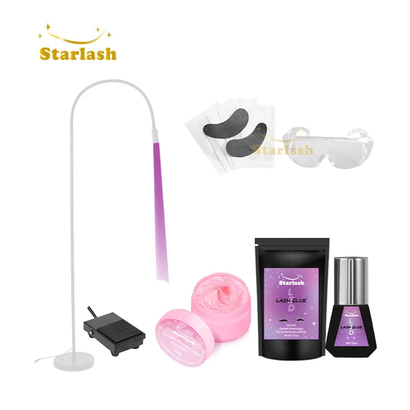 2023 Starlash  UV Eyelash Extension Adhesive LED Lash Glue a Set of UV Glue /led Lamp