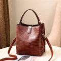 Wholesale Oem Brand Soft Pu Leather Mini Round Bucket Handbag for Women Luxury