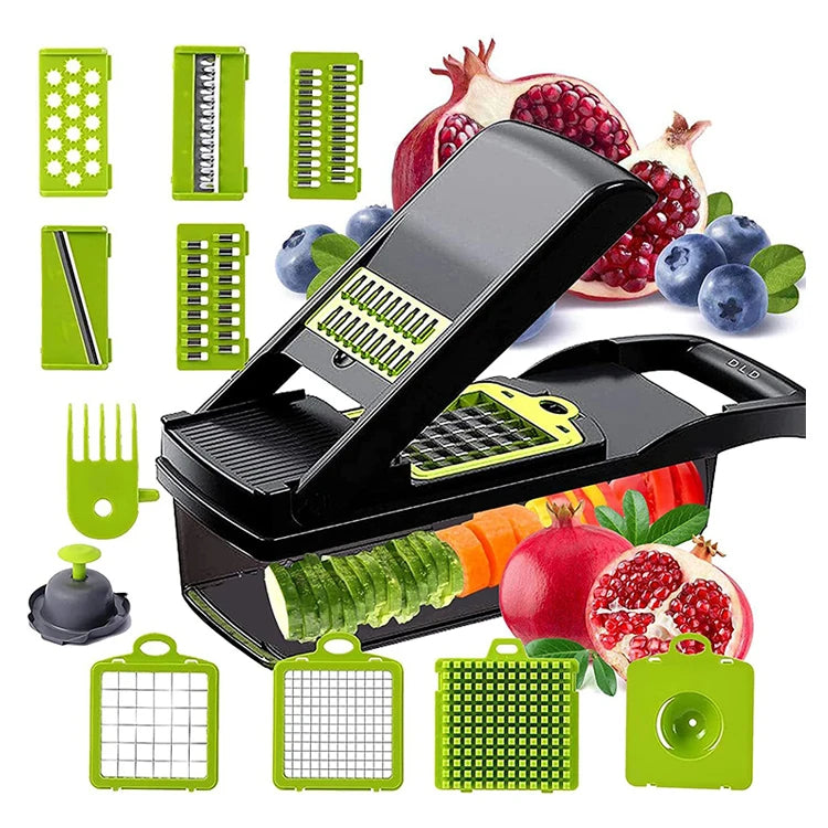 16 in 1 Cortador De Verduras Multifunctional Veggie Slicer Dicer Peeler Cutter Grater Potato Onion Salad Fruit Vegetable Chopper