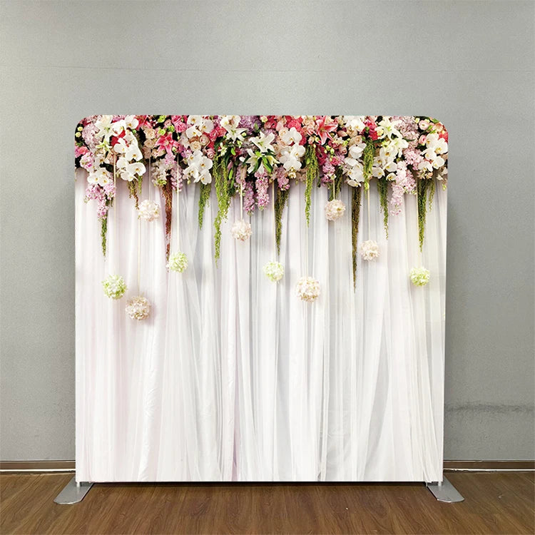 Professional Detachable 8'x8' Easy Fabric Display Backdrop Stand for Photography New Arrival Tension Fabric Pillow Case for