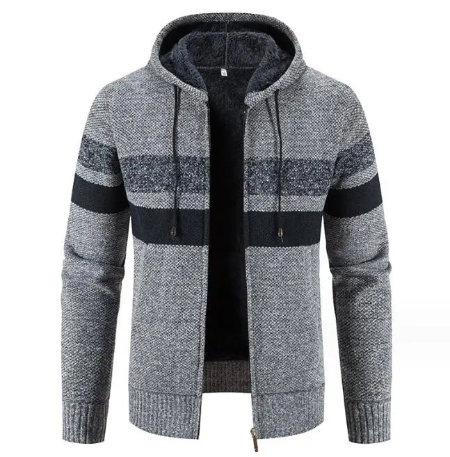 Zipper Cardigan Sweater for Men Winter Hoodies Men Clothing Wholesale Streetwear Men Knit Hoodies