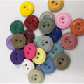 Wholesale Eco-Friendly Resin Buttons Colorful Round 2-Holes Plated with Enamel Decoration Flatback SJH Brand for Clothes