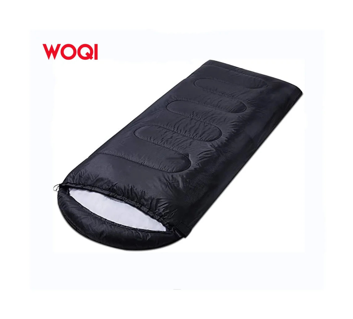 Woqi Lightweight Camping Gear Polyester Cotton Envelope Hiking Sleeping Bag for Adults Unisex