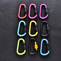 Custom Aluminum Carabiner with Laser Logo 8cm Spring Hook Outdoor Camping & Hiking Accessories Promotional Keychains