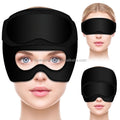 Upgraded Odorless Hot & Cold Migraine Ice Head Wrap Head and Eye 2-in-1 Headache Relief Hat Can Be Used Seperately