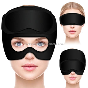 Upgraded Odorless Hot & Cold Migraine Ice Head Wrap Head and Eye 2-in-1 Headache Relief Hat Can Be Used Seperately