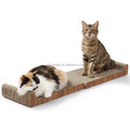Eco-Friendly 2-in-1 L-Shape Cat Claw Scratcher Cardboard Cat Post Scratch Pad