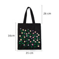 DIY Needlepoint Kits for Beginners with Pattern Canvas Tote Bag Embroidery Starter Kit Tote Bag with Embroidery Kit