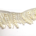 Making Wedding Dress Belt Bridal Fringe Sash Rhinestone Pearl Beads Dress Applique Chain Trim