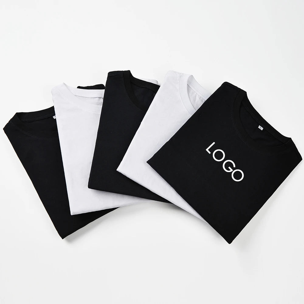 Custom High Quality Men 170g Heavy Weight T-Shirt 100% Cotton Drop Shoulder Blank T-Shirt for Men