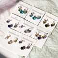 Luxury 18k Gold Plated  Wholesale Colourful Zircon Stainless Steel Jewelry Set  for Women