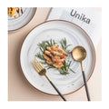 Dinner Plates Professional Manufacture Promotion Price Marble Ceramic Minimalist Party Round Plate Dish Party Plates Custom Logo