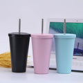 Hot Selling Sport Coffee Cup Stainless Steel Rust-Proof Vacuum Insulated Coffee Tumbler with Straw