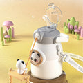 Food Grade Silicone Straw 316 Stainless Steel Thermos Water Cup BPA Free School Vacuum Flask Cute Kids Water Bottle Children