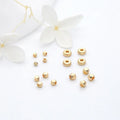Factory Wholesale 14K Gold Plated Polygon Brass Spacer Beads