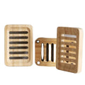 Shower Accessories Wood Bamboo Dish Tray Soap Holder for Kitchen Sink Tray