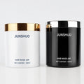 500ml PET Plastic Hair Mask Jar with Shiny Gold Screw Lid for Hair Treatment Cream Pomade Wax and Salon Hair Care Packaging
