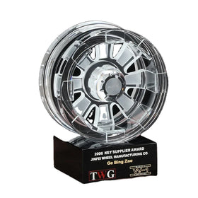 OEM/ODM Shining Customized K9 3D Automobile Tire Design Crystal Glass Trophy and Award Craft